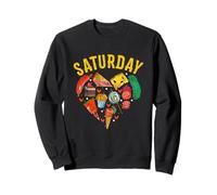 Hungry Caterpillars Samedi Amusant Fruit Lover Vegan Sweatshirt