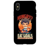 Hungry? Eat Goals Then Roundhouse The Cravings Coque pour iPhone X/XS