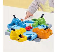 Hungry Hippos Jeu de société, jouet interactif en marbre parent-enfant pour enfants, reconnaissance des couleurs et coordination œil-main, jeu d'hippopotame avaler des perles pour Noël, fêtes