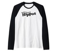 Hungry Hippos Logo BW Manche Raglan