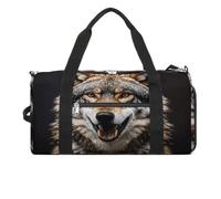 Hungry Like A Wolf Sac de sport pour femme et homme avec compartiment à chaussures étanche Sac de voyage Sac de sport pour le sport, les gymnases et le yoga, Hungry Like a Wolf, Taille unique