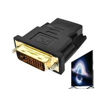 HunicandIU Adaptateur d'interface multimédia Haute définition, Interface multimédia Haute définition vers DVI-I, convertisseur Haute définition, Adaptateur DVI-I bidirectionnel, Plus Stable