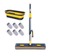 HunicandIU Balai Plat - Accessoire De Nettoyage Maison,Serpillère Grand Format À Manche Long pour Parquet Carrelage Tapis Salle De Bains Garage Et Intérieur