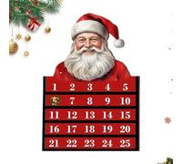 HunicandIU Calendrier de l'Avent,Jouet Festif En Bois À Exposer 24 Jours | Calendrier De L'Avent De Noël | pour Vacances Fêtes Salle de Classe Bureau Tout-petit Adolescent Adulte Garçon Fille