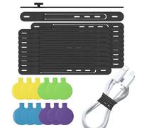 HunicandIU Étiquettes Pour Câbles - Silicone Multicolore Réutilisable - Étiquettes De Câbles Imperméables | Pour Organisation Maison Voyage Gadgets Personnels Stockage Électronique Bureau Lieu De