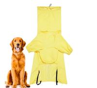 HunicandIU Impermeable pour Chien | Vêtement De Pluie pour Animal avec Passage pour Laisse Et Bandes Réfléchissantes | Poncho Réglable pour Visibilité - Idéal pour Randonnée Et Promenade par Temps