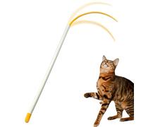 HunicandIU Jouet Canne À Chat en Silicone,Bâton De Jeu pour Chaton Enrichissement Exercice - Canne Interactive À Queue en Silicone,pour La Chasse La Chasse Le Soulagement du Stress Le Soulagement De