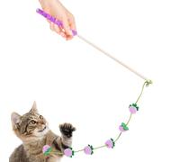 HunicandIU Jouets pour Chats,Cordon avec Un Design De Fruit Et Une Manche Antidérapante - Jouet À Canne pour Chat | pour Chaton Jeu D'Intérieur Oiseau Poisson Souris Contre L'Ennui