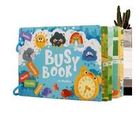 HunicandIU Livres D Apprentissage pour | Amusant Interactif Réutilisable | Livres Sensoriels d'apprentissage Précoce pour - pour 1-5 Ans Garçon Fille Maison École Voyage