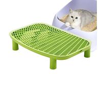HunicandIU Marchepied pour Bac À Litière,Escabeau Double Couche Anti Dispersion Litière | Marchepied Rampant Collecteur pour Chaton Maison Balcon Bureau Chambre