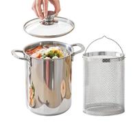 HunicandIU Marmite à spaghetti avec passoire,Outil cuisson 4 L | Set cuisson nouilles | Pour Chefs Parents Préparation De Repas Fêtes Réunions Événements Dîners Formels Appartements