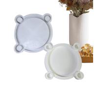 HunicandIU Moule À Bougie Tealight | Moule Silicone 4 Cavités Support Bougies - Moulage Résine Époxy Décoration pour Maison Mariage Artisanat Fête,Rassemblements Familiaux Et Amicaux