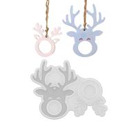 HunicandIU Moule en Silicone pour Pendentifs - Réutilisable Et Démoulage Facile - Moule En Silicone Pour Ornements D'arbre De Noël Et De Renne,Pour Adultes Famille Couples Maison École Studio Salle De