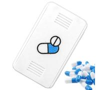 HunicandIU Organisateur De Pilulier | Boîte à médicaments portable de voyage,Pilulier Compact Étanche Pour Matin Soir Voyage Camping Avion Hôpital Maison