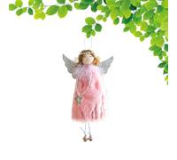 HunicandIU Pendentin Ange, Décorations de Sapin de Noël, en Peluche Fille pour Porte d'Entrée Mur Plafond Jardin Chambre Noces Fêtes