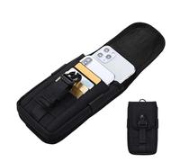 HunicandIU Pochette Ceinture Utilitaire - Sac Banane pour Téléphone Et Argent | Pochette Hanche en Tissu Oxford | pour Téléphone Portable Argent Femmes Hommes Seniors Course Voyage Camping Randonnée