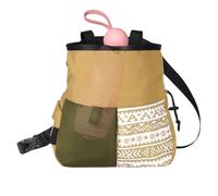 HunicandIU Sac à Craie d'escalade, Sac à Magnésie Grande Capacité pour Escalade, Poche À Magnésie À Grande Ouverture Résistant Aux Fuites pour Entraînement en Plein Air Musculation Intérieure