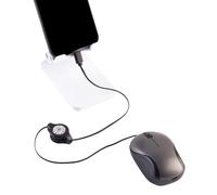 HunicandIU Souris Compacte pour Ordinateur Portable - Petites Souris USB de Voyage avec Câble Rétractable - Accessoires Informatiques Ergonomiques pour Femmes, Jeux, Bureau - Maison, Voyage, Café