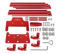 HunicandIU Système de Guidage Parallèle pour Scie à Rail,Accessoire De Guidage Parallèle Coulissant En Alliage D'Aluminium - Accessoire Menuiserie Pour Perçage Et Assemblage Meuble