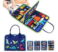 HunicandIU Tableau sensoriel Busy Book | Activités préscolaires sensibles | Jouet de voyage pour enfants et filles, pour s'entraîner à s'habiller, jouets sensoriels pour les voyages en voiture ou en