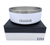 HUNIOX® 1,25 L Gamelle Chien - Gamelle Eau Chat - Gamelle Anti Debordement - Gamelle Eau Chien - Mangeoirs et Abreuvoirs pour Chiens - Gamelle INOX - Ecuelle Chien - Bol Chien (Everest)