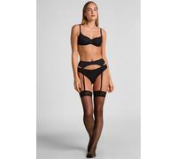 Hunkemöller Bas 15 Deniers Dentelle Anti Ladder Noir L/XL