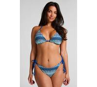 Hunkemöller Bas de bikini à jambe haute Cali Bleu
