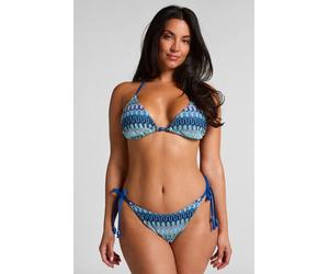 Hunkemöller Bas de bikini à jambe haute Cali Bleu M