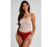 Hunkemöller Coffret-cadeau Lot de 3 de strings pour la Saint-Valentin Rouge L