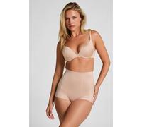 Hunkemöller Culotte taille haute avec gaine sculptante en dentelle scuba Beige L