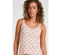 Hunkemöller Débardeur en Jersey Côtelé avec Dentelle Rose XL
