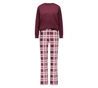 Hunkemöller Ensemble pyjama en velours, Tawny Port, M