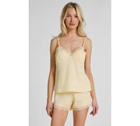 Hunkemöller Ensemble Pyjama Jersey Dentelle Jaune S
