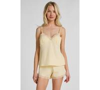 Hunkemöller Ensemble Pyjama Jersey Dentelle Jaune XS