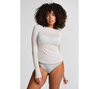 Hunkemöller Haut avec cachemire à col bateau super soft Gris M