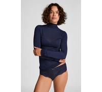 Hunkemöller Haut avec cachemire à col roulé super soft Bleu XS