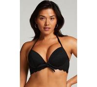Hunkemöller Haut de bikini à armatures à effet push-up préformé Scallop Taille A - E Noir 80C