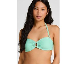 Hunkemöller Haut de Bikini Bandeau Luxe avec Anneau Vert M