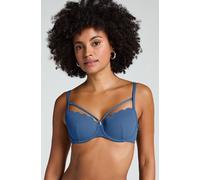 Hunkemöller Haut de bikini préformé à armatures Scallop Bleu