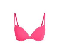Hunkemöller Haut de bikini push-up à armatures préformé Scallop Cup A - E, Rose, 80D