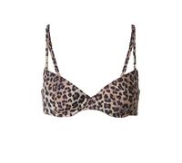 Hunkemöller Hauts de bikini 'Animalia' marron / brocart / noir, Taille 70