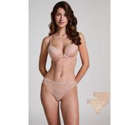 Hunkemöller Lot de 2 slips Angie Beige M