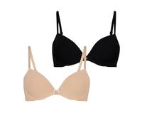 Hunkemöller Lot de 2 soutiens-gorge préformés à armatures, Rugby Tan, 70B