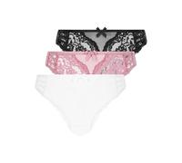 Hunkemöller Lot de 3 boxers Brésiliens Brésiliens, Mauve, XXL