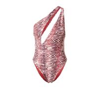 Hunkemöller Maillot de bain aubergine / rouge sang / blanc, Taille XS