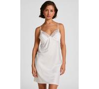 Hunkemöller Nuisette en satin Peonie Blanc XS