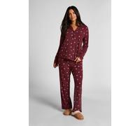 Hunkemöller Pantalon en jersey Essential Rouge XL