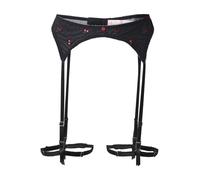 Hunkemöller Porte-jarretelles 'Chelsey' rouge / noir, Taille L