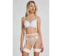 Hunkemöller Porte-jarretelles Peonie Blanc XS