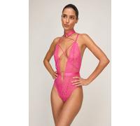 Hunkemöller Private body entrejambe ouvert Brandy Rose XS